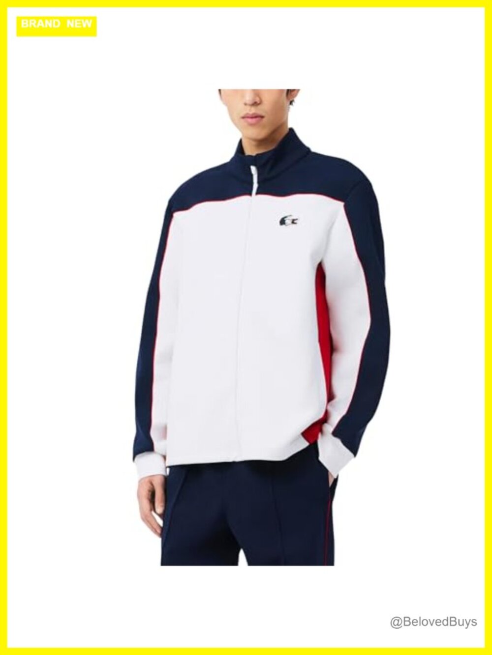 Lacoste Unisex French Tennis Team Ceremony Jacket Double Face Piqué Zip